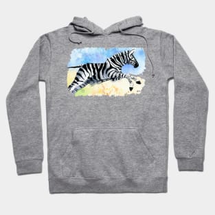 Zebra Splash Hoodie